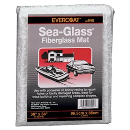 Fibre Glass-Evercoat FIB-940 Fiberglass Mat; 1 Sq. Yd.